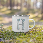 Load image into Gallery viewer, Alphabet H Enamel Mug / Letter Cup Mug
