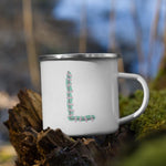 Load image into Gallery viewer, Alphabet L Enamel Mug / Letter Cup Mug
