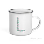 Load image into Gallery viewer, Alphabet L enamel mug, kids unbreakable cup, enamel mug, letter L cup, chocolate mug - Nana + Belle
