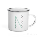 Load image into Gallery viewer, Alphabet N Enamel Mug / Letter Cup Mug
