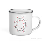 Load image into Gallery viewer, Alphabet O Enamel Mug / Letter Cup Mug
