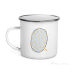 Load image into Gallery viewer, Alphabet Q Enamel Mug / Letter Cup Mug
