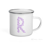 Load image into Gallery viewer, Alphabet R Enamel Mug / Letter Cup Mug
