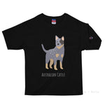 Load image into Gallery viewer, Australian Cattle Dog Personalised Champion T-Shirt Black / S
