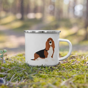 Basset Hound Dog Enamel Mug / Cup Mug