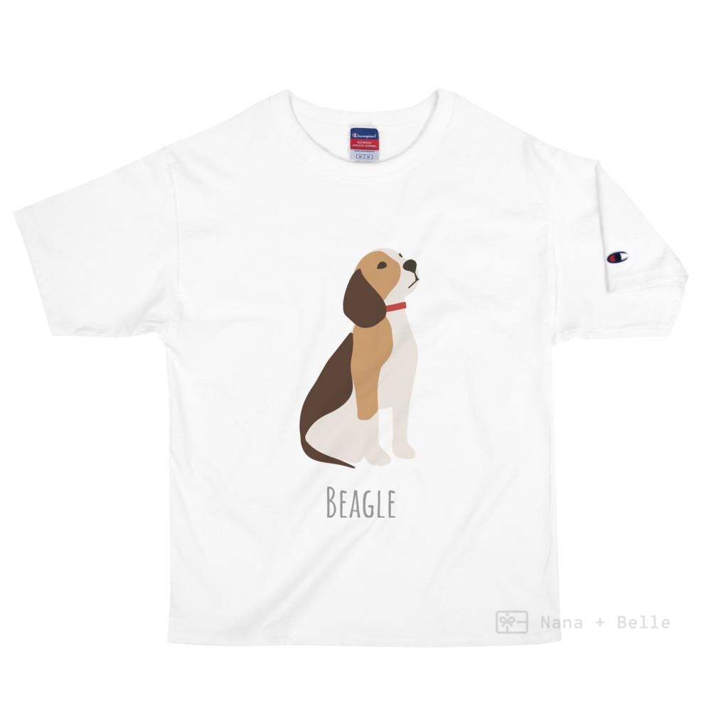 Beagle Customised Champion T-Shirt White / S