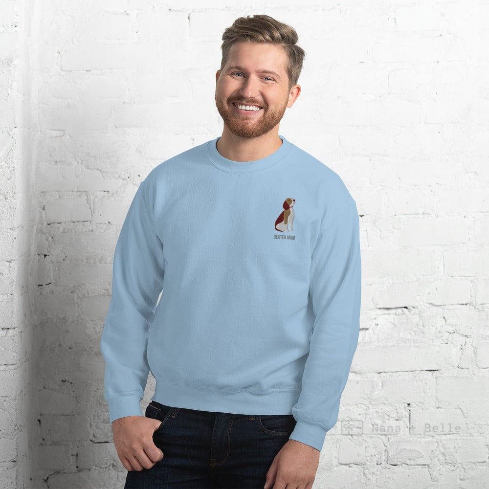 Beagle Embroidered Personalised Unisex Jumper