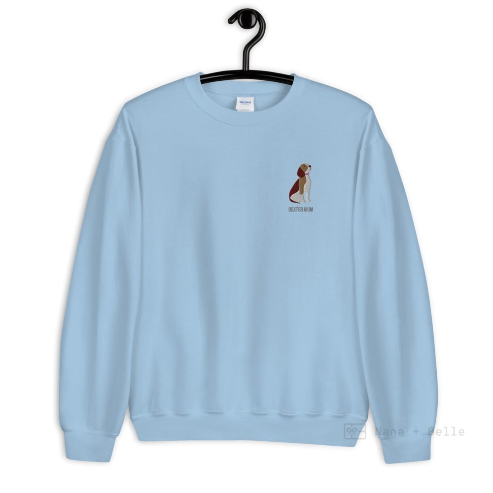 Beagle Embroidered Personalised Unisex Jumper