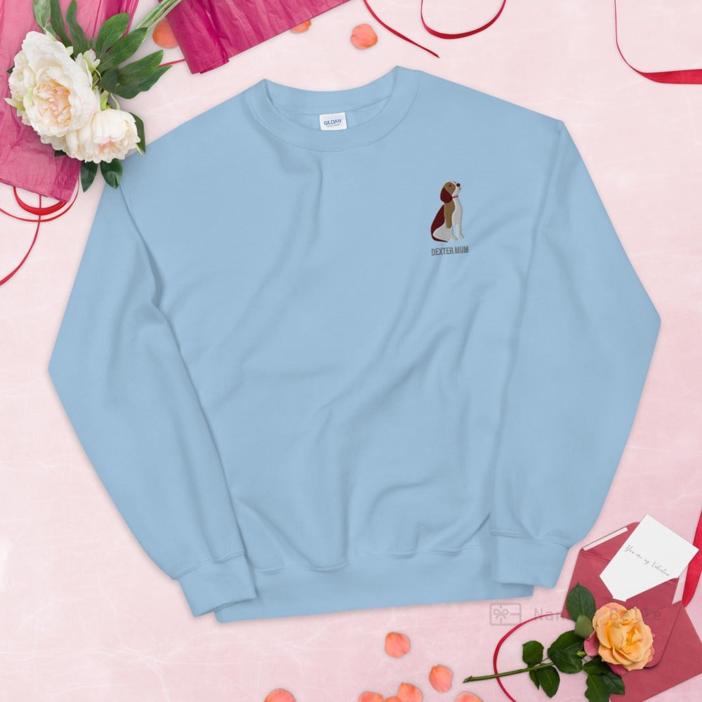 Beagle Embroidered Personalised Unisex Jumper