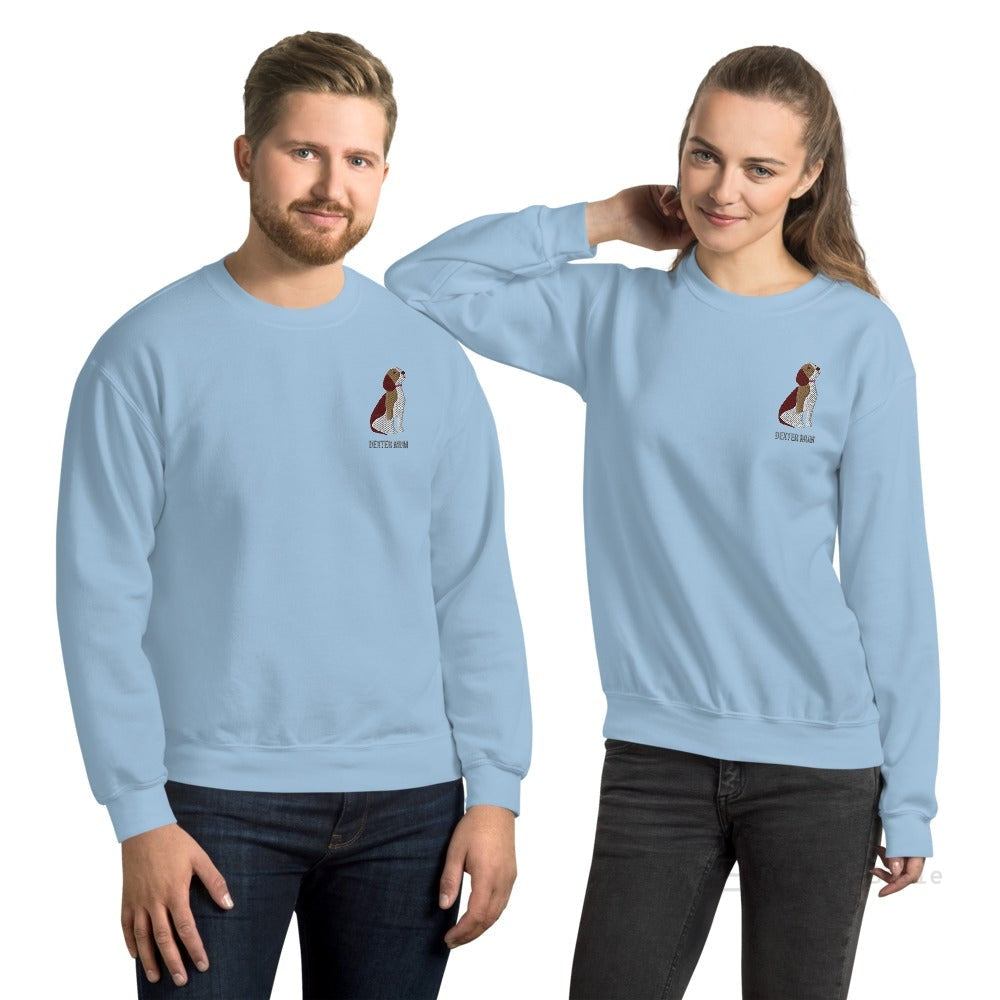 Beagle Embroidered Personalised Unisex Jumper