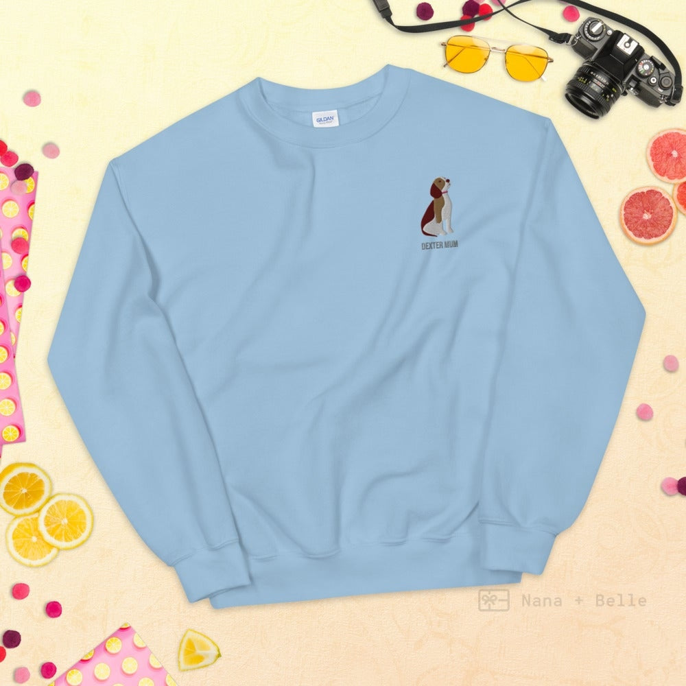 Beagle Embroidered Personalised Unisex Jumper