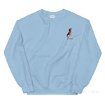 Load image into Gallery viewer, Beagle Embroidered Personalised Unisex Jumper Light Blue / S
