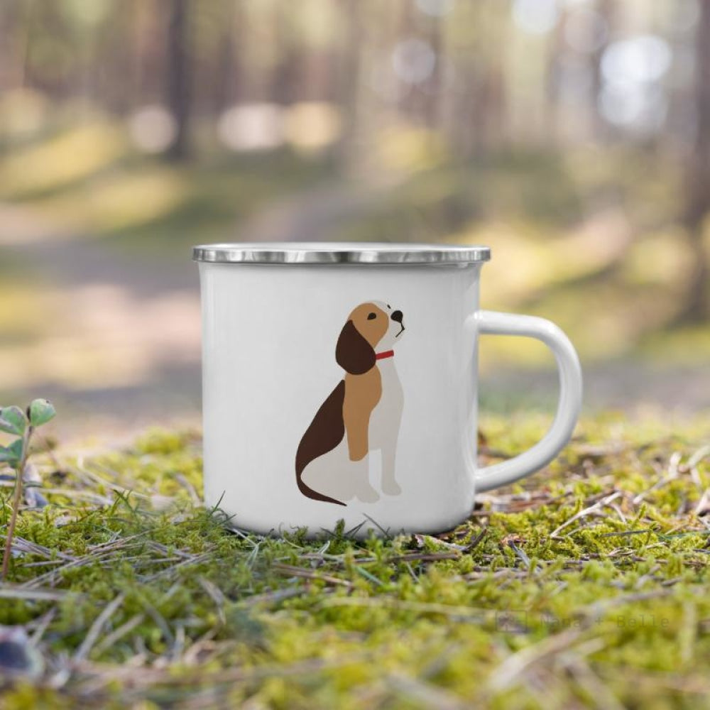 Beagle Dog Enamel Mug Mugs