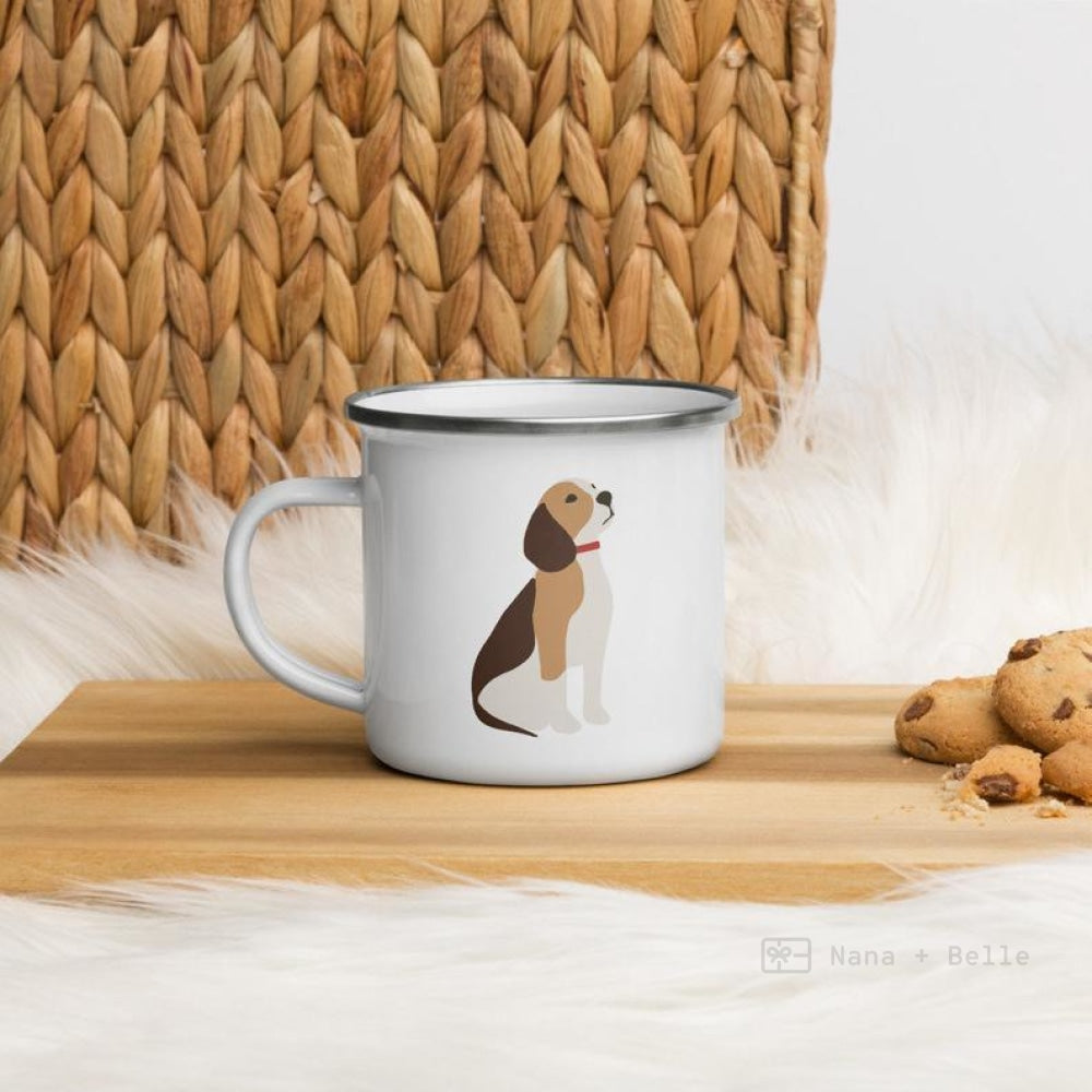 Beagle Dog Enamel Mug Mugs