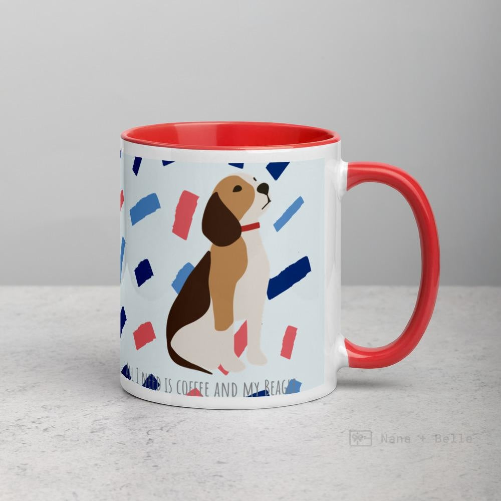 Beagle Mug With Colour Inside Mugs