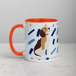 Load image into Gallery viewer, Beagle Mug With Colour Inside Orange Mugs
