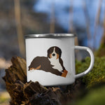 Load image into Gallery viewer, Bernese Mountain Dog Enamel Mug / Cup Mug
