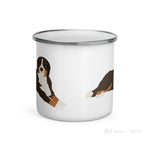 Load image into Gallery viewer, Bernese Mountain Dog Enamel Mug / Cup Mug
