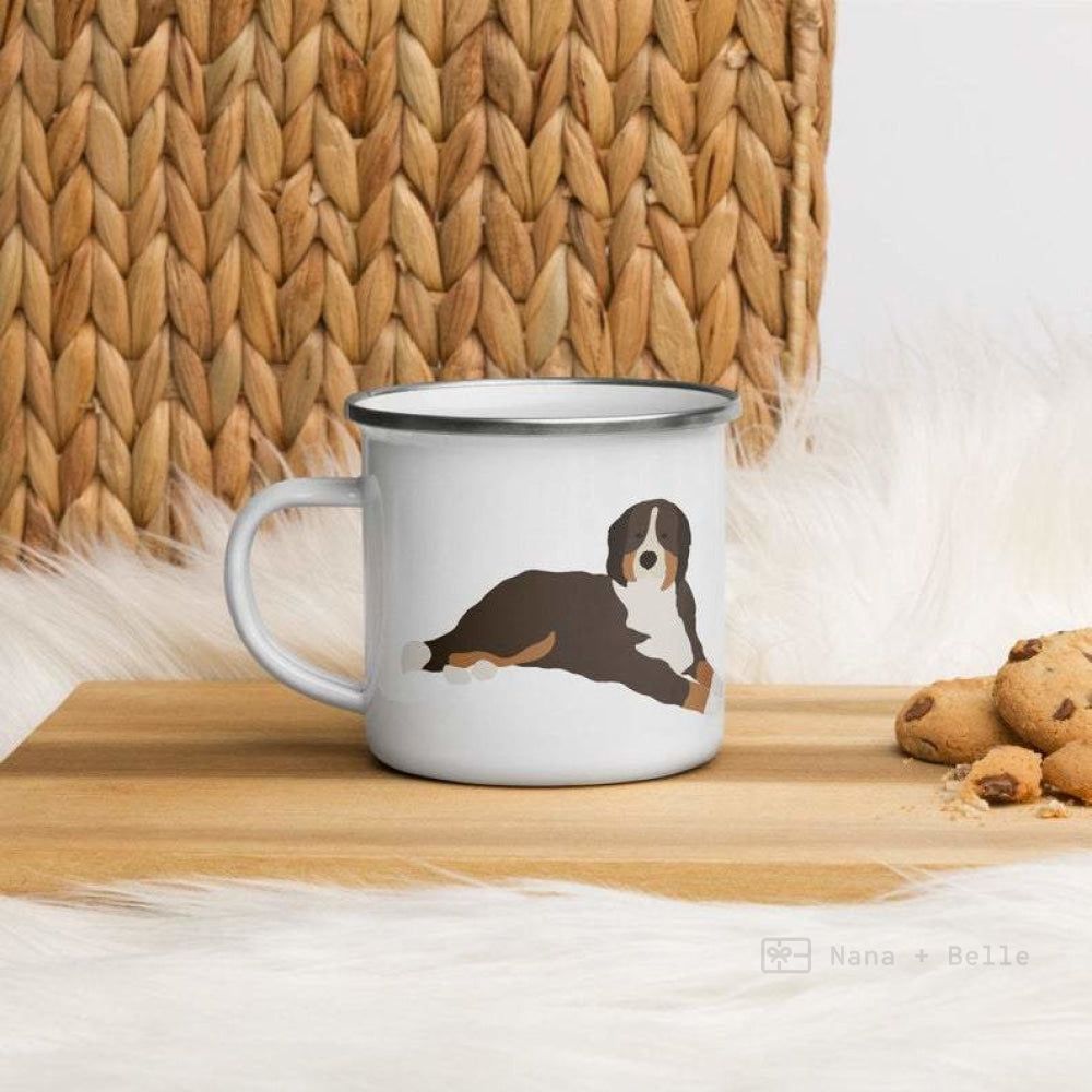 Bernese Mountain Dog Enamel Mug / Cup Mug