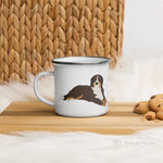 Load image into Gallery viewer, Bernese Mountain Dog Enamel Mug / Cup Mug
