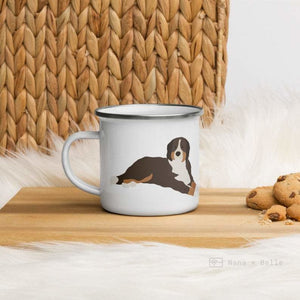 Bernese Mountain Dog Enamel Mug / Cup Mug