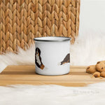 Load image into Gallery viewer, Bernese Mountain Dog Enamel Mug / Cup Mug
