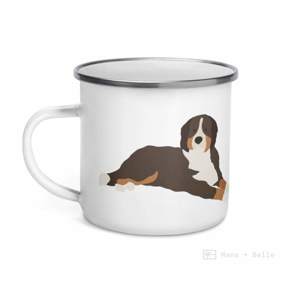 Bernese Mountain Dog Enamel Mug / Cup Mug