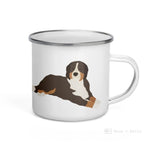 Load image into Gallery viewer, Bernese Mountain Dog Enamel Mug / Cup Mug
