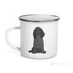 Load image into Gallery viewer, Black English Cocker Spaniel Dog Enamel Mug Mugs
