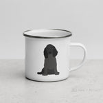 Load image into Gallery viewer, Black English Cocker Spaniel Dog Enamel Mug Mugs
