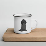 Load image into Gallery viewer, Black English Cocker Spaniel Dog Enamel Mug Mugs
