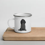 Load image into Gallery viewer, Black English Cocker Spaniel Dog Enamel Mug Mugs
