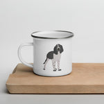 Load image into Gallery viewer, Black &amp; White English Springer Spaniel Dog Enamel Mug Mugs
