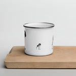 Load image into Gallery viewer, Black &amp; White English Springer Spaniel Dog Enamel Mug Mugs
