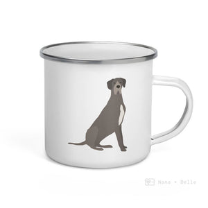 Blue Great Dane Enamel Mug / Cup Mugs