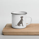 Load image into Gallery viewer, Blue Great Dane Enamel Mug / Cup Mugs
