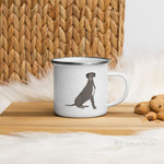 Load image into Gallery viewer, Blue Great Dane Enamel Mug / Cup Mugs
