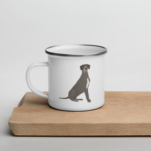 Blue Great Dane Enamel Mug / Cup Mugs