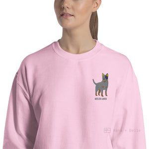 Blue Heeler Lover Unisex Embroidered Personalised Jumper Shirts & Tops