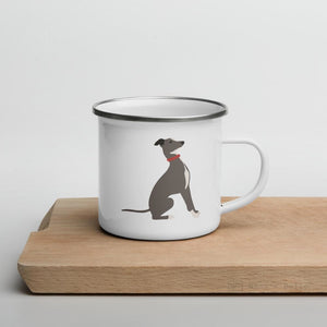 Blue Italian Greyhound Dog Enamel Mug / Cup Mugs