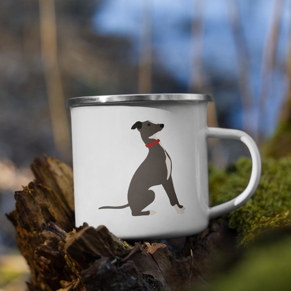 Blue Italian Greyhound Dog Enamel Mug / Cup Mugs