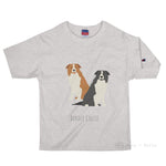 Load image into Gallery viewer, Border Collie Customised Champion T-Shirt Oxford Grey Heather / S
