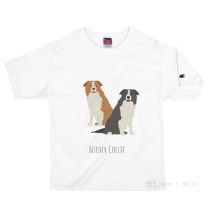 Border Collie Customised Champion T-Shirt White / S