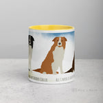 Load image into Gallery viewer, Border Collie Mug With Color Inside Mugs
