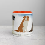 Load image into Gallery viewer, Border Collie Mug With Color Inside Mugs
