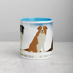 Load image into Gallery viewer, Border Collie Mug With Color Inside Mugs
