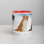 Load image into Gallery viewer, Border Collie Mug With Color Inside Mugs
