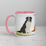 Load image into Gallery viewer, Border Collie Mug With Color Inside Pink Mugs
