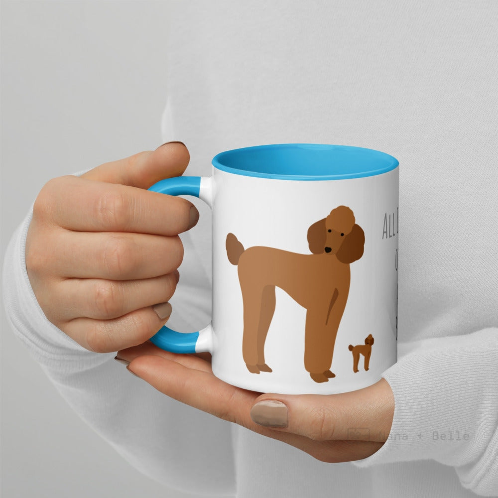 Brown Poodle Mug For Lovers