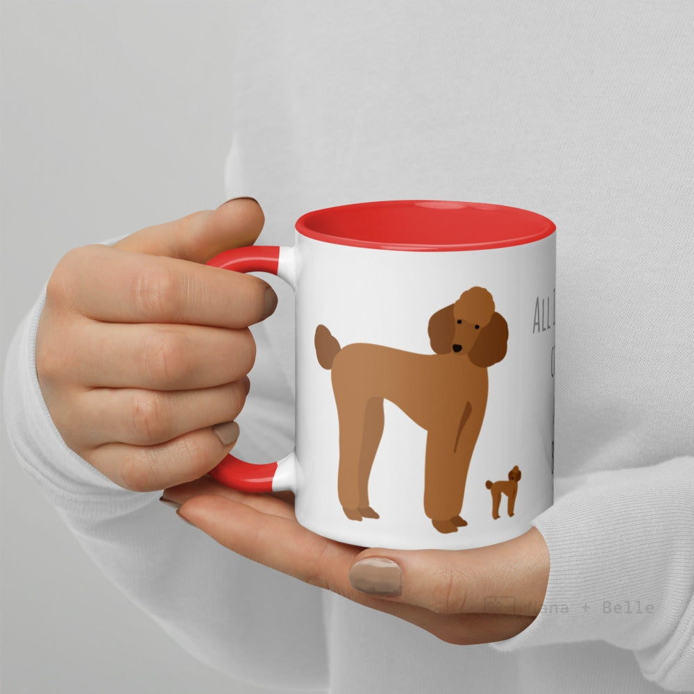 Brown Poodle Mug For Lovers